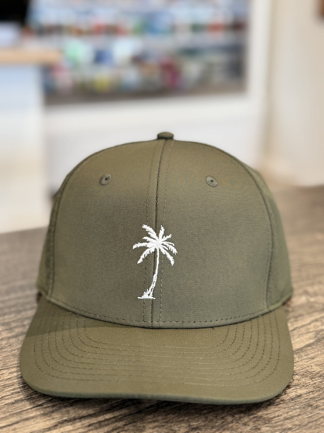 Lone Palm Performance Snapback - Olive