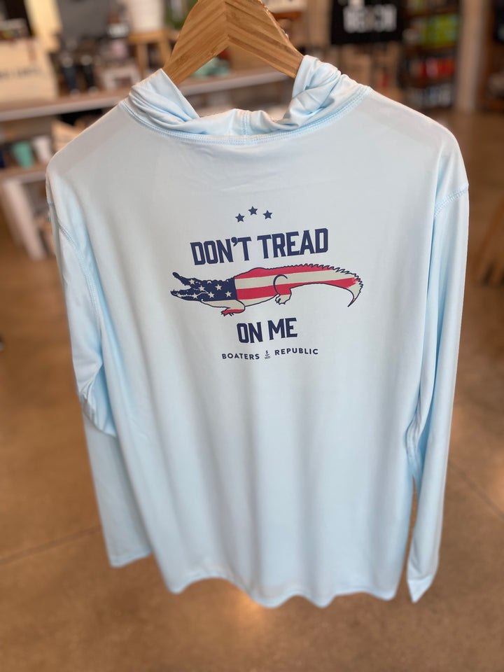 Don’t Tread Perf Hoodie - Sky Blue