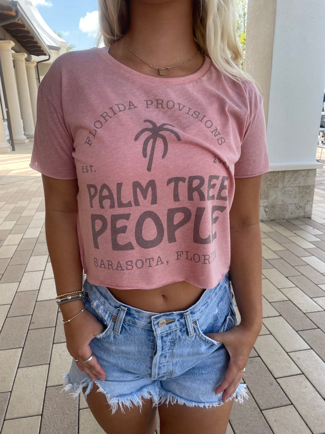 Palm Tree People Crop - Citrus