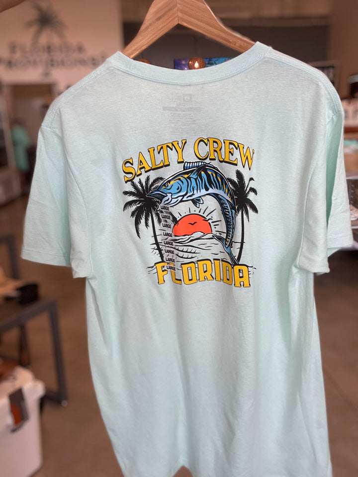 Florida Wahoo Mens S/S Tee - Topaz Heather