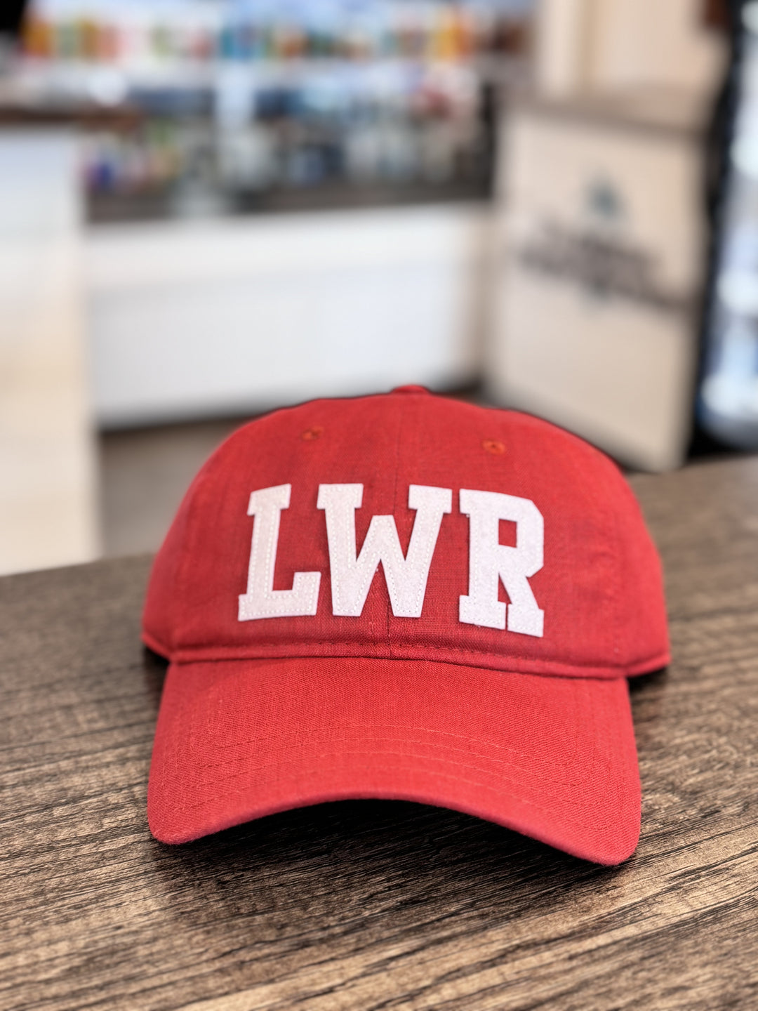 LWR Adjustable Linen Hat - Red