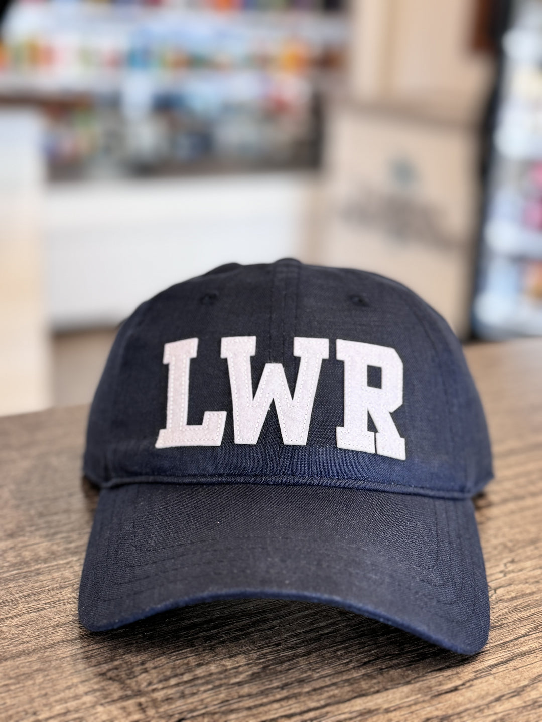 LWR Adjustable Linen Hat - Navy