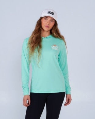 Cruisin Hooded Sunshirt - Sea Foam