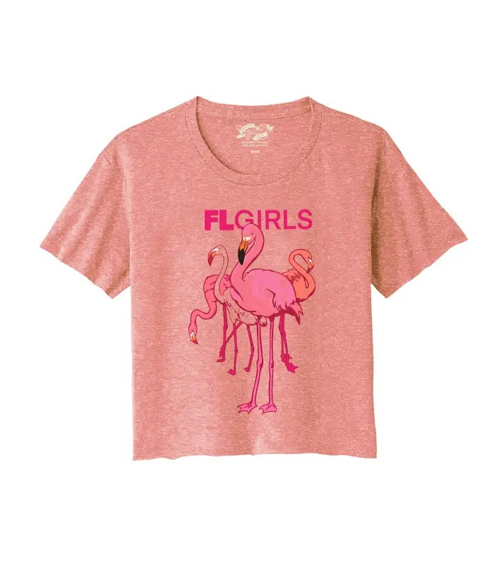 FL Girls Crop Top - Pink