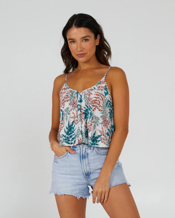 Desert Island Cami - White Tropic