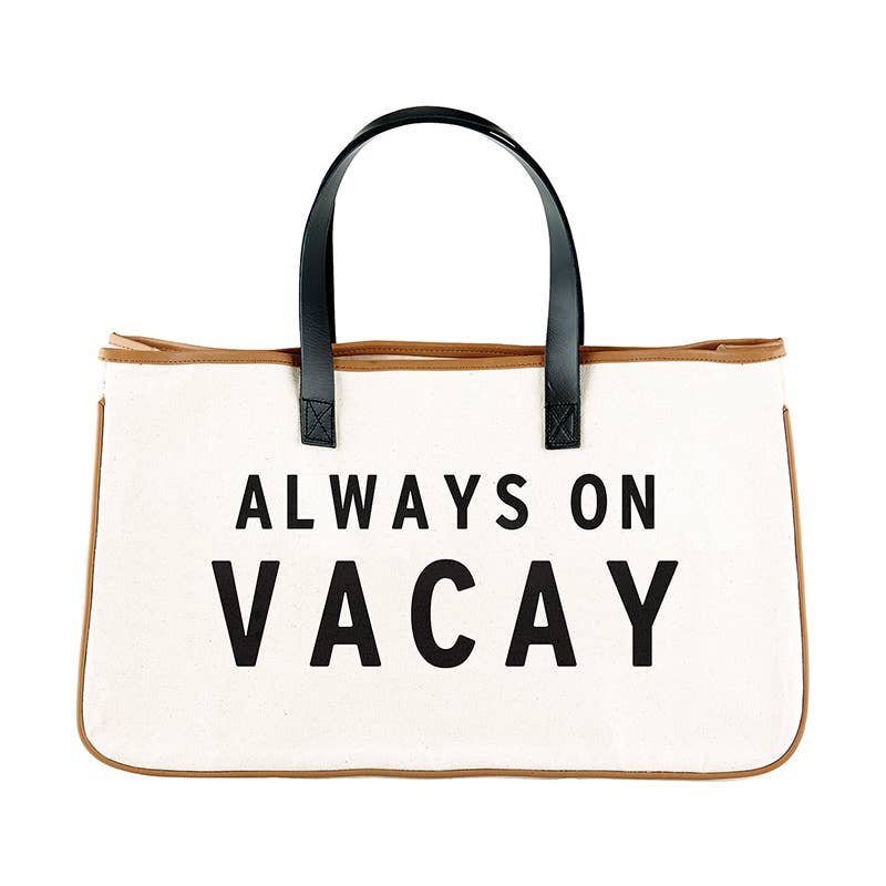 Canvas Tote - Always on Vacay